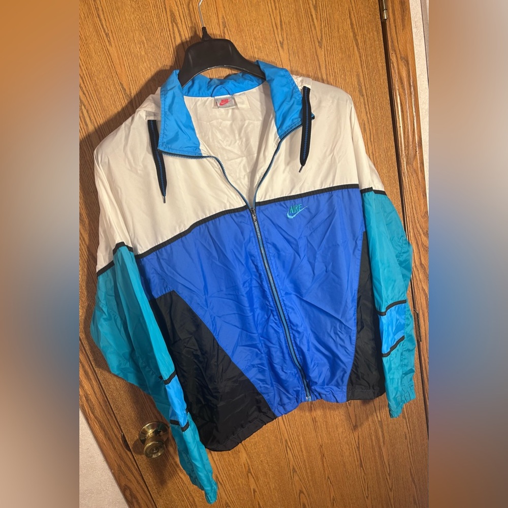 VTG 80s Nike Color-block Windbreaker - Picture 2 of 8